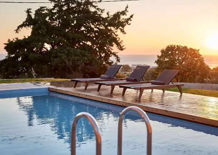 Luxury Rhodes Villa Anissa Villa Sea View Private Swimming Pool 4 Bedrooms Kalithea