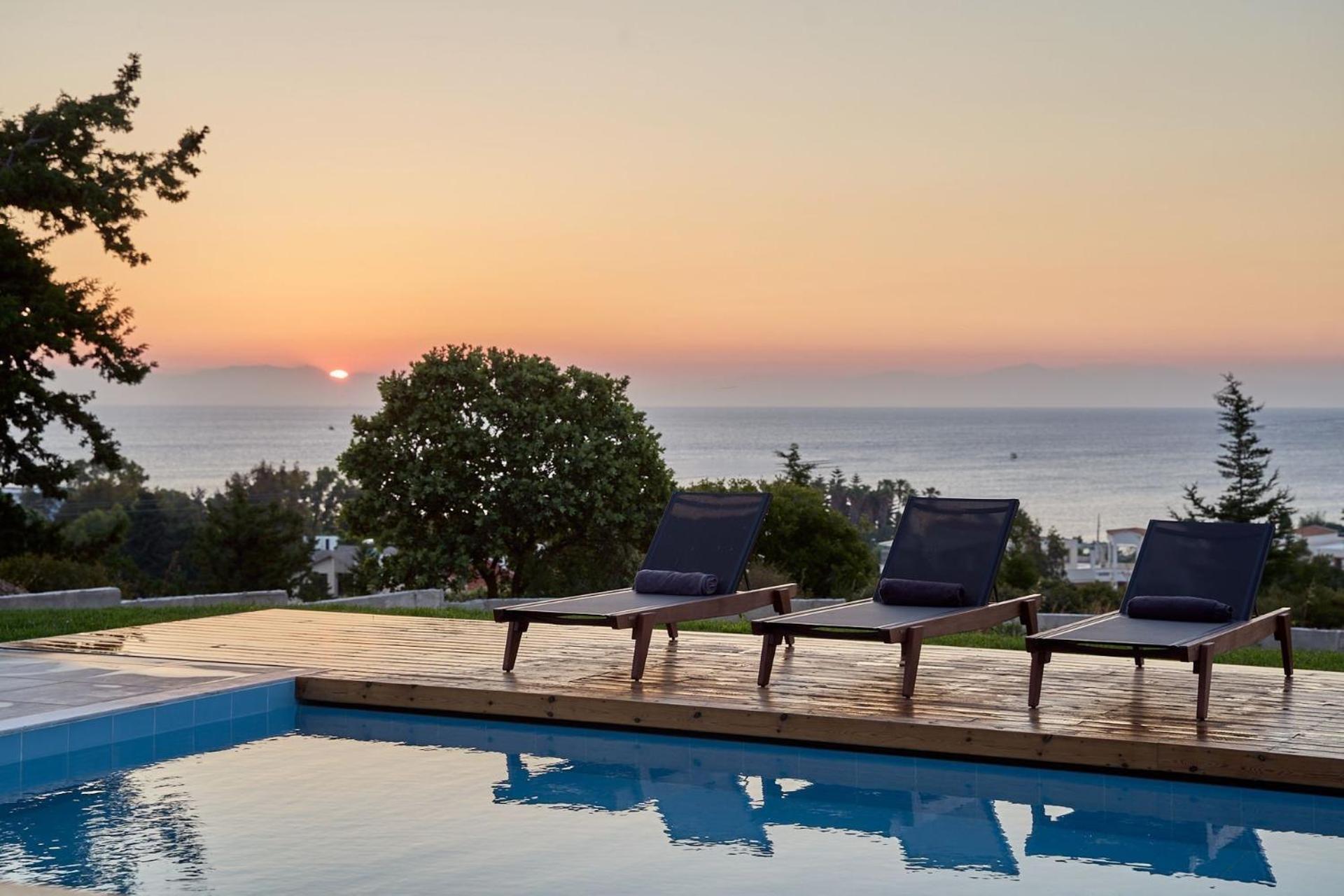 Luxury Rhodes Anissa Sea View Private Swimming Pool 4 Bedrooms Kalithea *