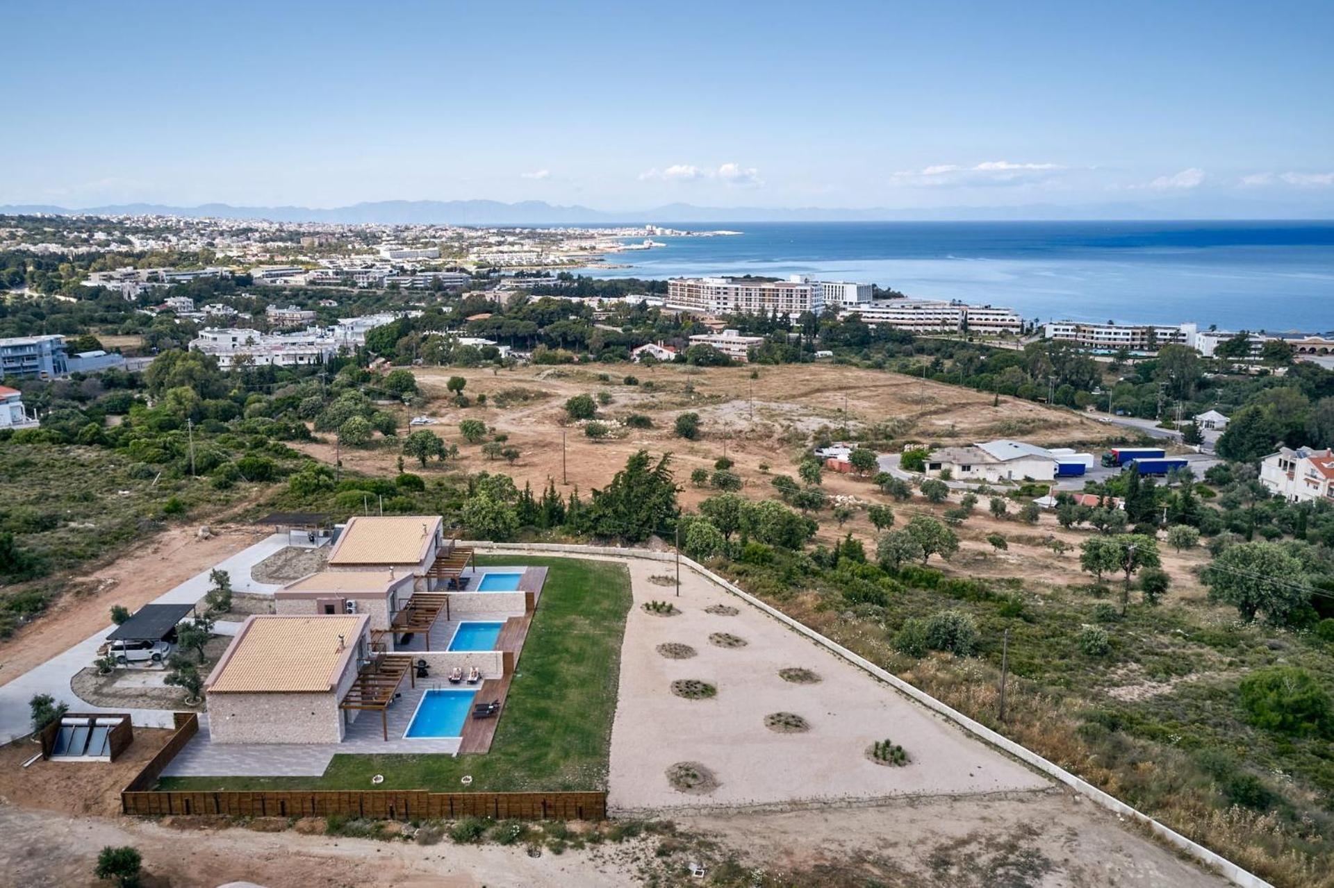 Villa Luxury Rhodes Anissa Sea View Private Swimming Pool 4 Bedrooms Kalithea *